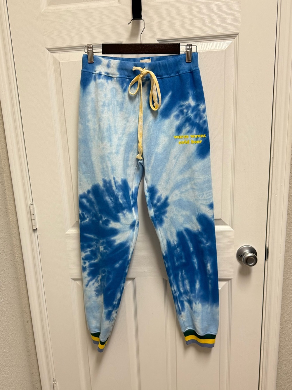 Warm Blue Tie Dye Sweatpants